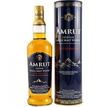 Amrut Indian Single Malt Whisky CASK STRENGTH 61,8% Vol. 0,7l en caja de regalo