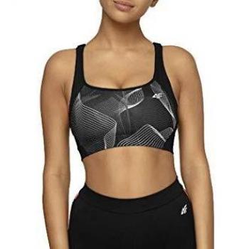 4F Frauen Sport-BH 20S XS Schwarz – Modell H4L20-STAD005