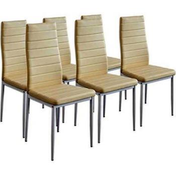 Sedie da Pranzo Beige Albatros 2707 Milano 6 Unità