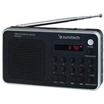 Sunstech RPDS32SL Silver – Portables FM/AM Radio mit internen Batterien