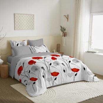 Housse de couette Coquelicot réversible 140 x 190 cm