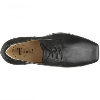 THINK! GURU Derby Schnürschuh für Herren, Schwarz, 42.5 EU