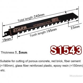 Alloy Steel Teeth Reciprocating Saw Blade for Masonry N19 20