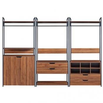 Conjunto de Percheros Larem con 4 Cajones y 1 Compartimento Cerrado
