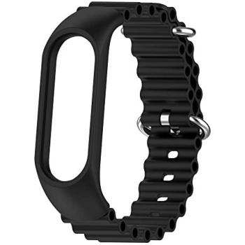 Inf Bracelet de montre Mi Band 5/6/7 Noir