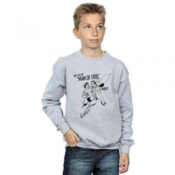 Felpa DC Boys Superman Acciaio