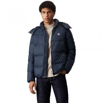 Blue Polyamide Down Jacket