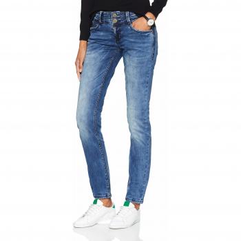 Timezone EnyaTZ Pantalones Slim, Azul (White Aged Wash 3201), 29W x 34L para Mujer