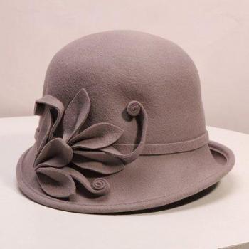 Irregular Wool Felt Hat for Women