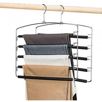 Multi-Use Hanging Storage Solution for Pants & Accessories with Non-Slip Grip