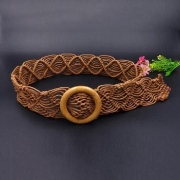 Cinturón de cuerda de cera estilo Harajuku