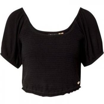 Haut smocké noir Superdry pour femme