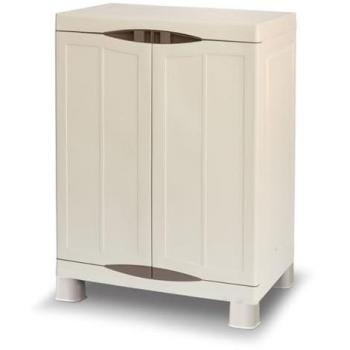 Armoire de rangement 2 étagères 70x47x97cm INTEC