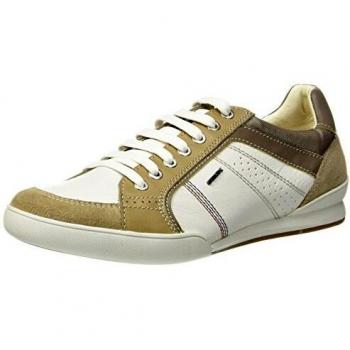 Geox Herren U Kristof A Sneaker, Weiß/Sand