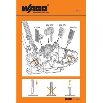 Autocollants explicatifs WAGO 210-424