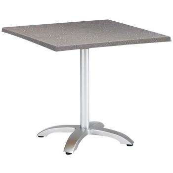 Quadratischer Klapptisch Maestro (80 x 80 cm) – Silber & Acantus