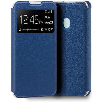 Capa Flip Cover Liso Azul para Samsung A21s A217