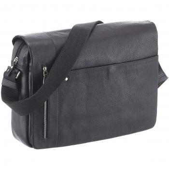Esquire Sydney Messenger Bag with Laptop Compartment 40 cm Black
