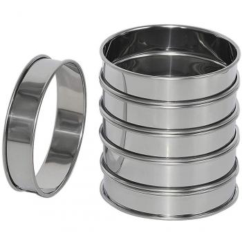 Set de 6 Anillos de Miga Inox 4” – Laminados Dobles