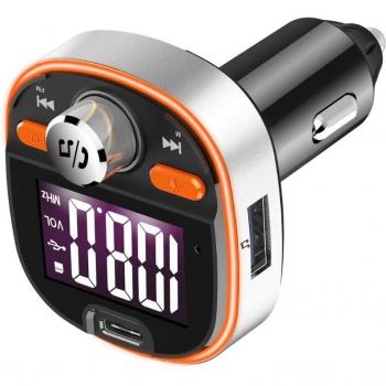 Émetteur Bluetooth QC3.0 pour voiture avec fonction MP3 et rétro-éclairage LED