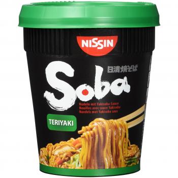 Nissin Soba Teriyaki Becher 8 Stück (8 x 90 g)