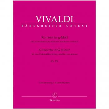 Konzert für zwei Violoncelli, Streicher und Basso continuo g-Moll RV 531
