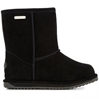 Bottes enfant EMU Brumby Lo en cuir noir