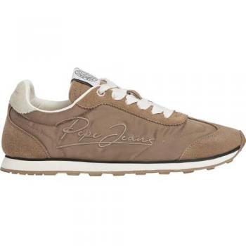 Dark Stone Beige Once Essence Trainers for Women – Pepe Jeans