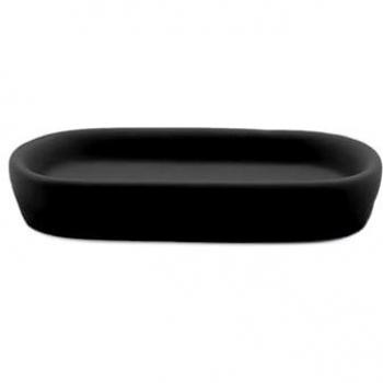 Porte-Savon Élégant Ceralia 13cm Noir