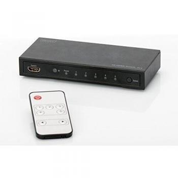 Multiplexer HDMI 4K 5 in 1 con un'uscita Digitus DS49304