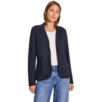 Veste structuré bleu pour femme Cecil, taille XL