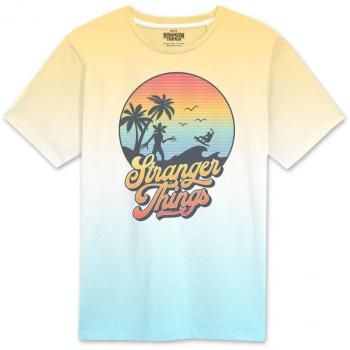 Stranger Things Multicolor Sunset Circle Shirt