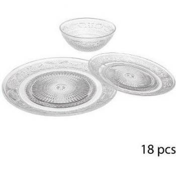 Verre Renaissance Service 18 pièces – Transparence Élégante