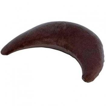 Stillkissen THERALINE 140 cm, taupefarbener Plüschmond