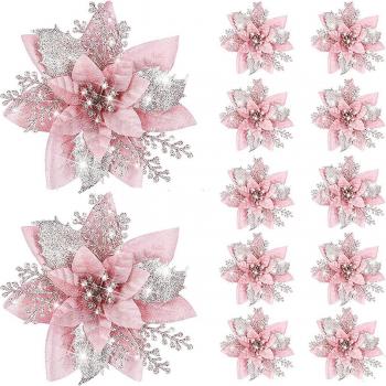 Ensemble de Fleurs Artificielles de Noël