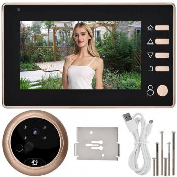 4.3in HD Peephole Camera with Recording and IR Night Vision
