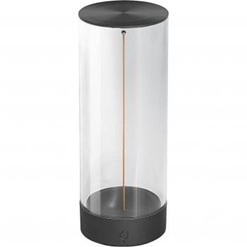 Lampe à poser sans fil Ledvance, décor filament LED, 24 cm, métal et bois, filament lumineux 1,2W