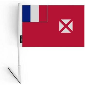 Lightweight 14x21 cm Wallis et Futuna Flag Sticker (Polyester) – Two‑Sided