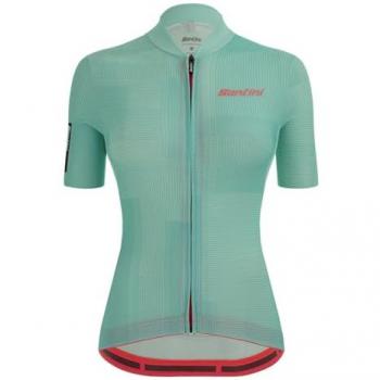 Maglia Delta Kinetic A Maniche Corte – Acqua Blue (Santini)