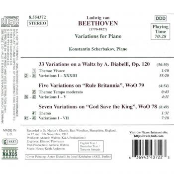 Variazioni Diabelli Op. 120 per pianoforte solo (versione breve)