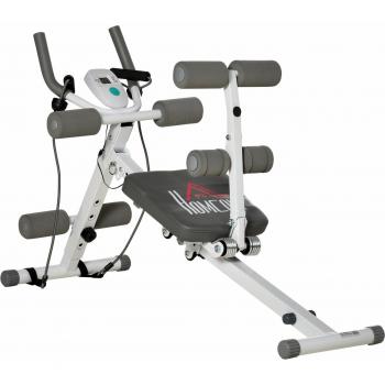 HOMCOM Adjustable Steel Frame Abdominal Trainer
