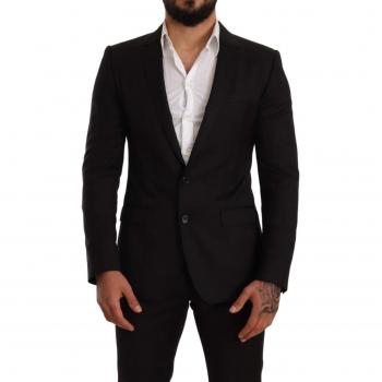 Abito Dolce 2 Pezzi Quadri Neri Slim