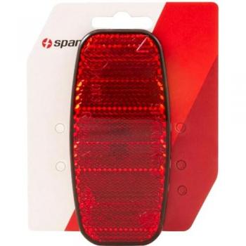 Spanninga Ovale Reflector voor Achterdrager Rood