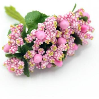 12 Teile Mini Maulbeere Künstliche Blume Staubblatt für Hochzeiten und Partys