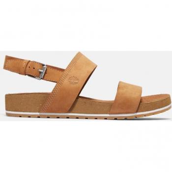 Sandali larghi Timberland Malibu Waves a doppia fascia marrone bianco donna