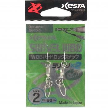 XESTA HARD LOCK SNAPS RING SIZE 2, 60 LBS, 2 PCS