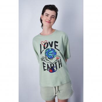 T-shirt Relaxed Fit in Tessuto Biodegradabile