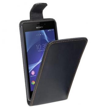 PEDEA Schutzcase Flipcase für Xperia M2, Farbe Schwarz
