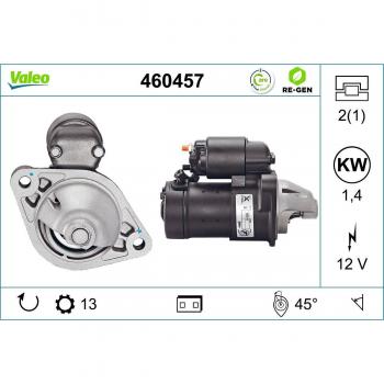 Valeo Anlasser 460457 für Chevrolet, Honda und Opel