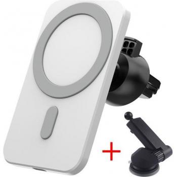 Cargador Magnético 15W para iPhone y Samsung en Coche